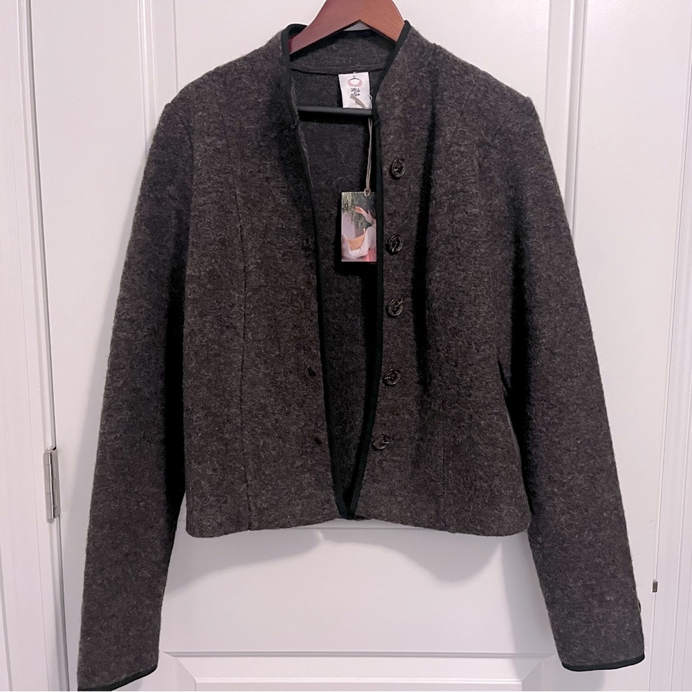 Son de flor wool sweater jacket